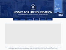 Tablet Screenshot of homesforlife.org